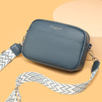 Fashion Shoulder Crossbody Bags With Rhombus Embroidered Wide Shoulder Strap Cute Small Square Bag Women Gronata