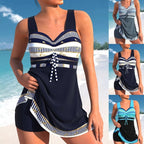 Plus Size Quick-drying Women's Split Skirt Bikini Swimsuit Gronata