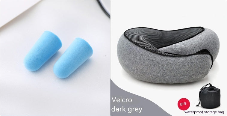 Travel Neck Pillow Non-Deformed Airplane Pillow Travel Neck Cushion Durable U-Shaped Travel Memory Cotton Nap Neck Pillow Gronata