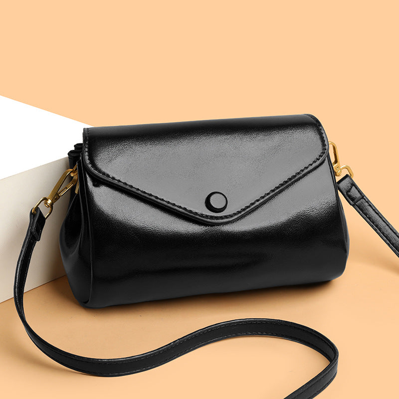 Retro Commuter PU Soft Leather Multi-Compartment Versatile Casual Crossbody Bag Gronata