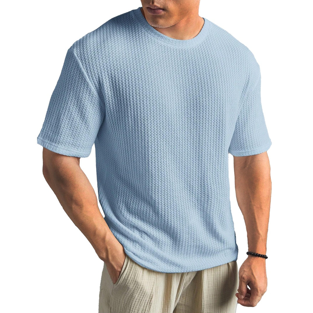 Casual Versatile Solid Color Men's Summer T-shirt Gronata