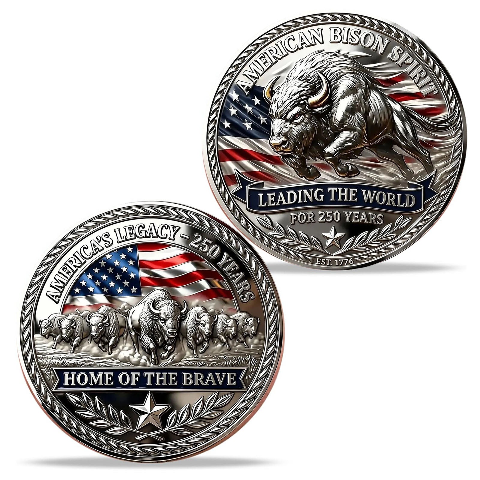 3D Embossed 250th Anniversary Commemorative Coin Gronata