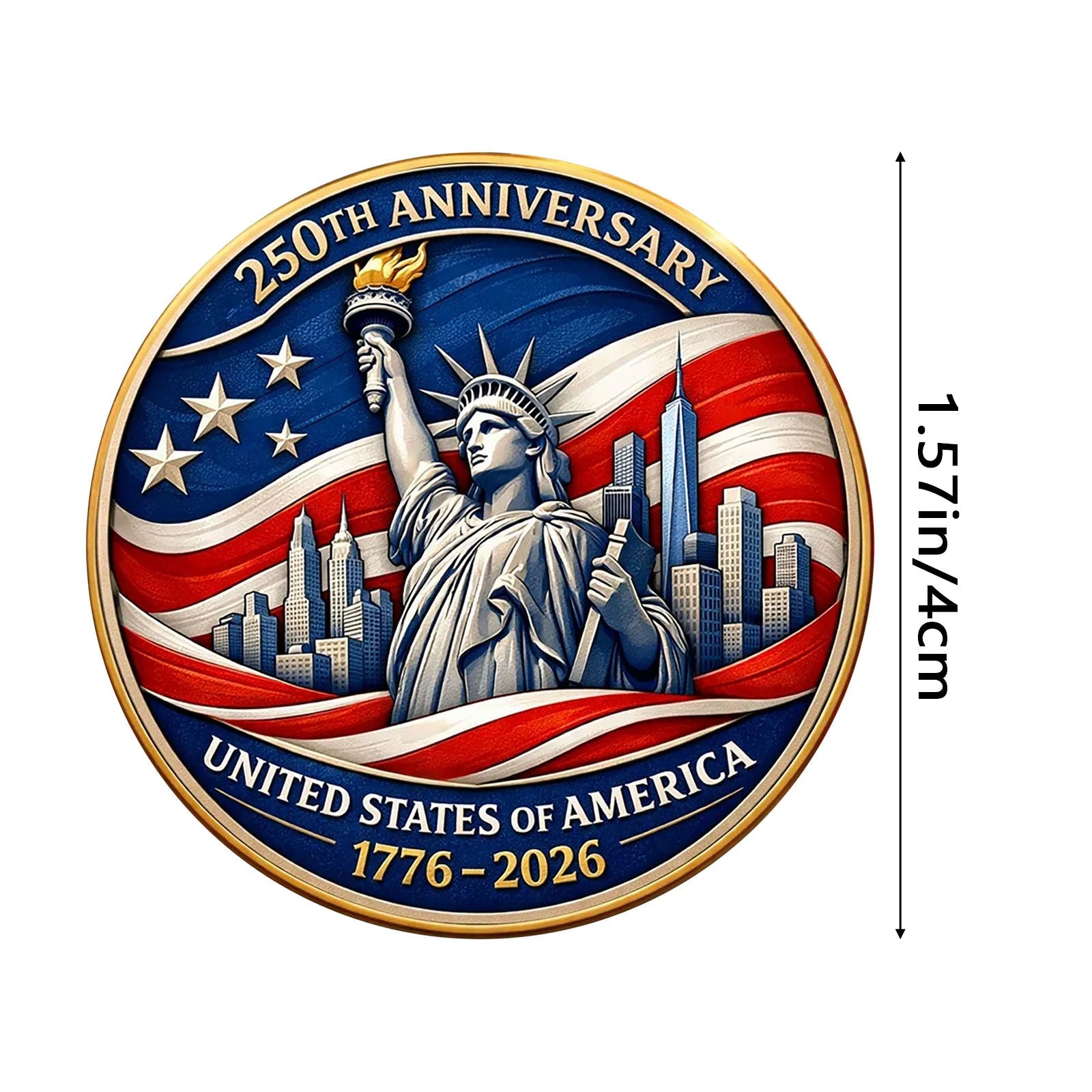3D Embossed 250th Anniversary Commemorative Coin Gronata