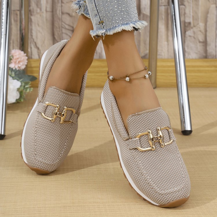 Women's All-match Casual Solid Color Flat Simple Sneaker Gronata