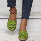 Round Toe Wedge Cross-border Large Size Flat Bottom Women's Sandals Gronata