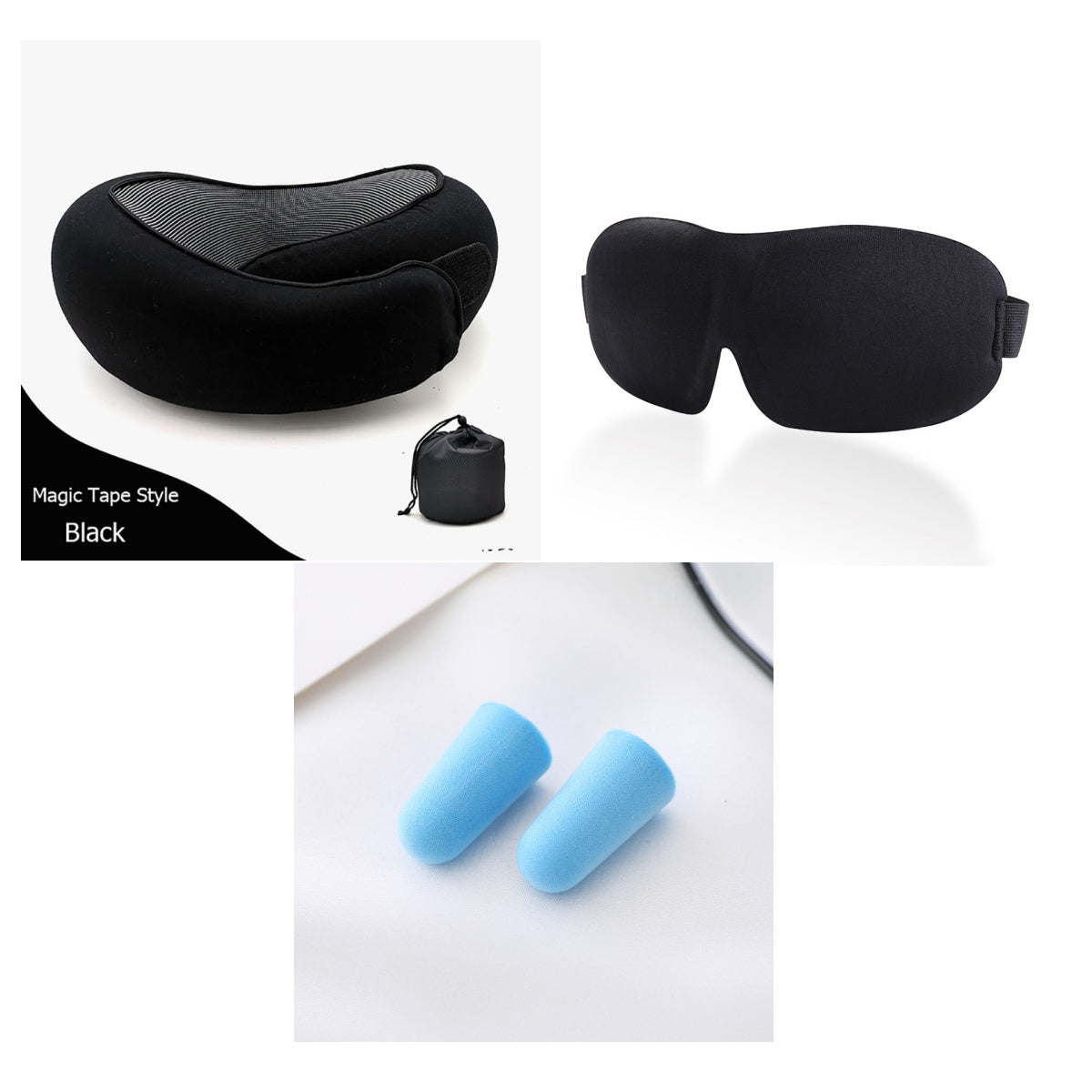 Travel Neck Pillow Non-Deformed Airplane Pillow Travel Neck Cushion Durable U-Shaped Travel Memory Cotton Nap Neck Pillow Gronata