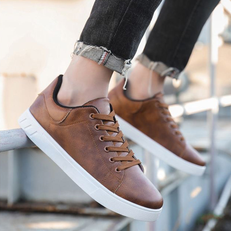 Lace-up Flat Shoes Men's Fashion Casual Shoes Gronata