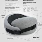 Soft Memory Foam Travel Neck Pillow U Shape Adjustable Support Comfortably Sleeping On Plane Car Office Noon Break Gronata