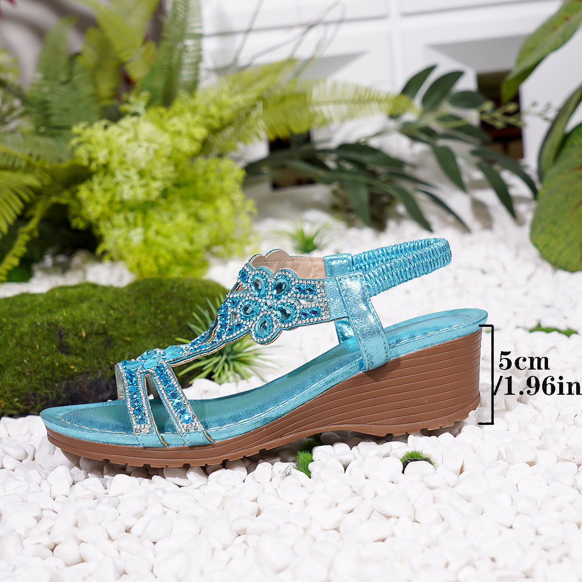 Bohemian-style Thick-soled Wedge Sandals Gronata