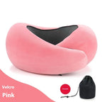 Soft Memory Foam Travel Neck Pillow U Shape Adjustable Support Comfortably Sleeping On Plane Car Office Noon Break Gronata