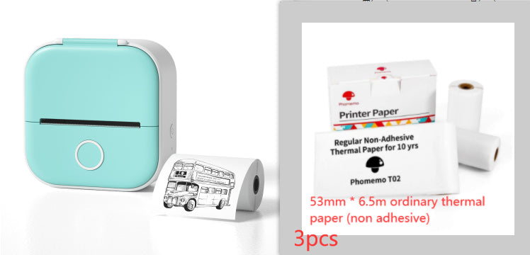 Portable Mini Thermal Label Printer Home Photo Printer Student Wrong Question Printer Bluetooth-compatible Mini Label Printer Price Tag Gronata