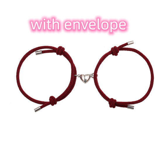 Simple Nylon Love Magnetic Bracelet Gronata