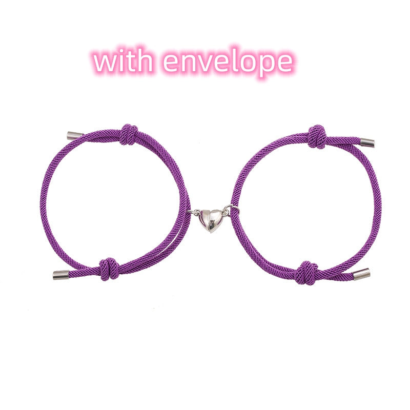 Simple Nylon Love Magnetic Bracelet Gronata