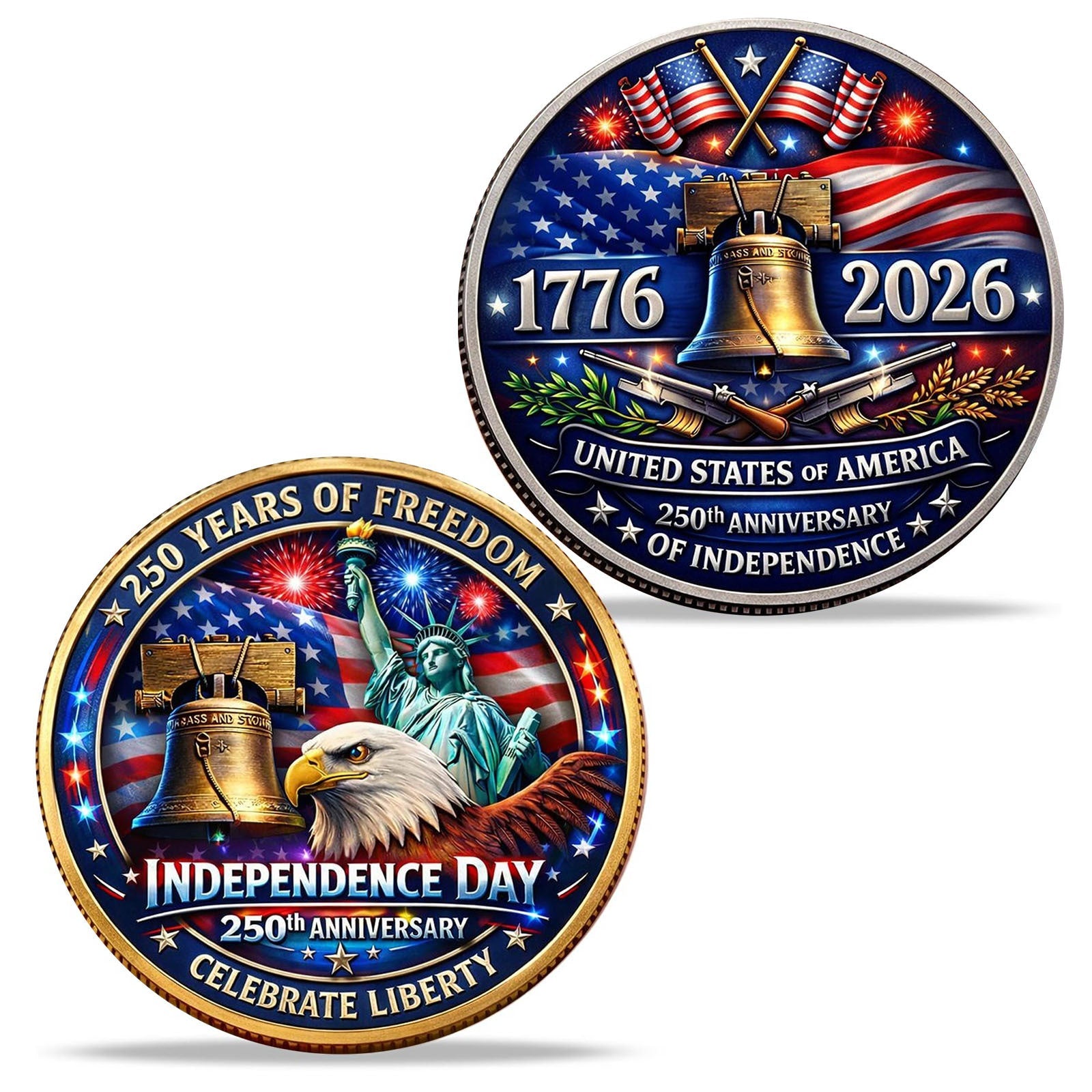 3D Embossed 250th Anniversary Commemorative Coin Gronata