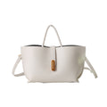 INS Litchi Pattern Shoulder Bag Fashion Zipper Bucket Bag High Capacity Totes Handbag For Women Gronata