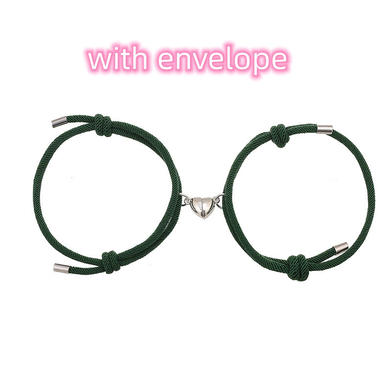 Simple Nylon Love Magnetic Bracelet Gronata
