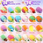 Glow-in-the-Dark Doll-Shaped Bath Bombs - Kids Bath Time Fun Set with Fizzing Bubble Foam Gronata