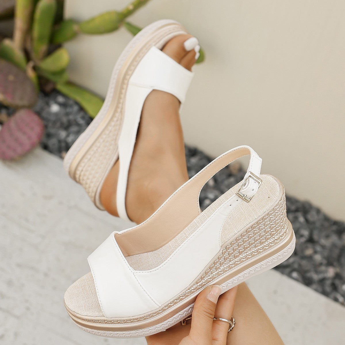 Wedge Sandals Platform Muffin Plus Size Sandals Gronata