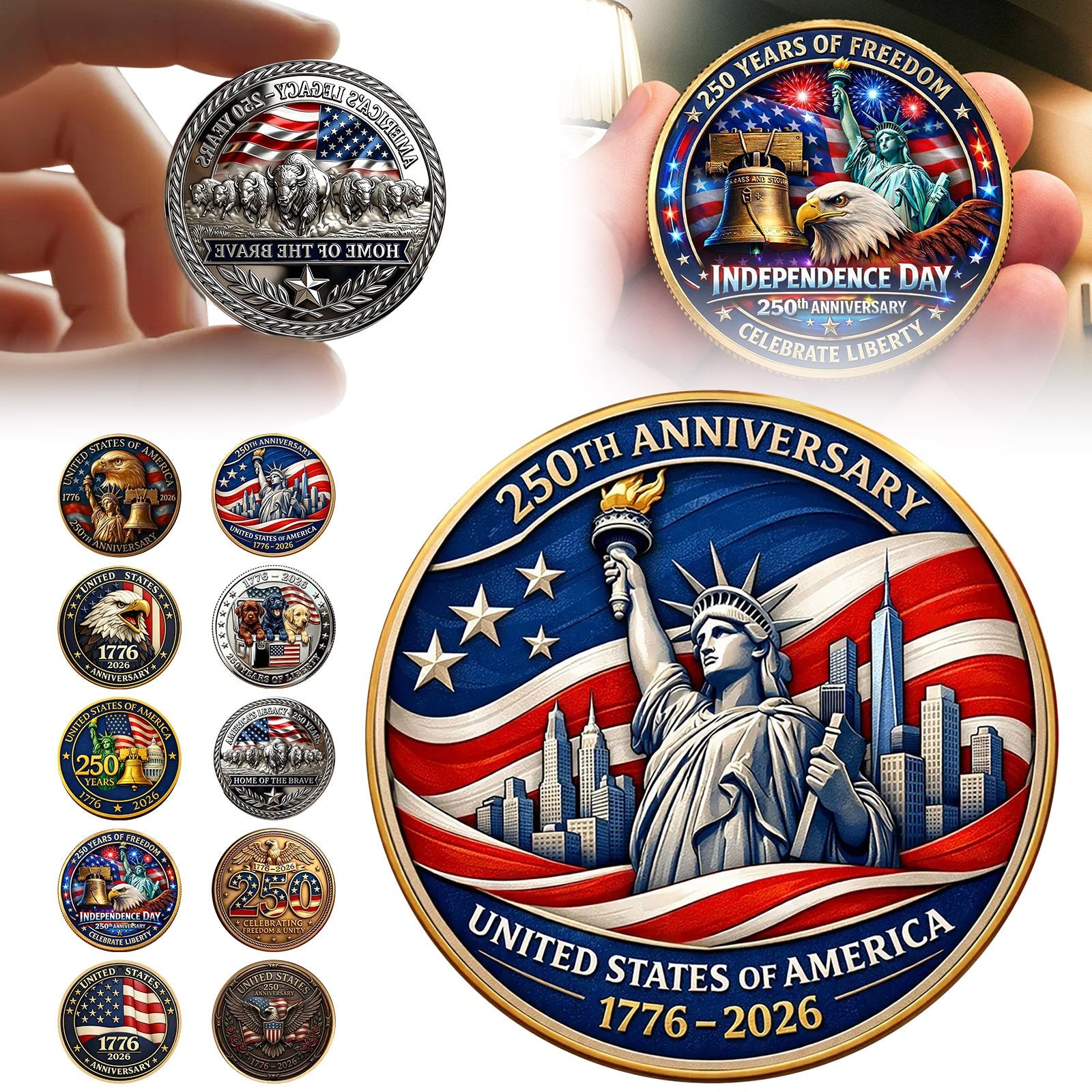 3D Embossed 250th Anniversary Commemorative Coin Gronata