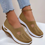 Mesh Flats Shoes Fashion Breathable Non-slip Soft Bottom Casual Shoes For Women Gronata
